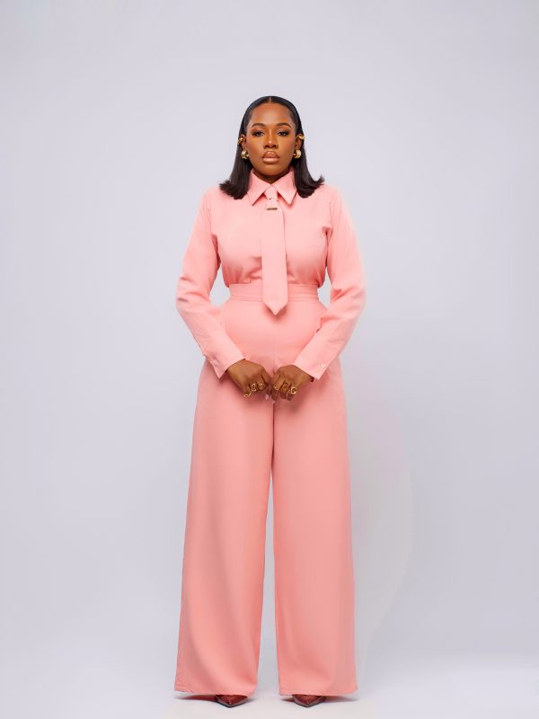 LAPIS 2.0 Salmon pink pants set